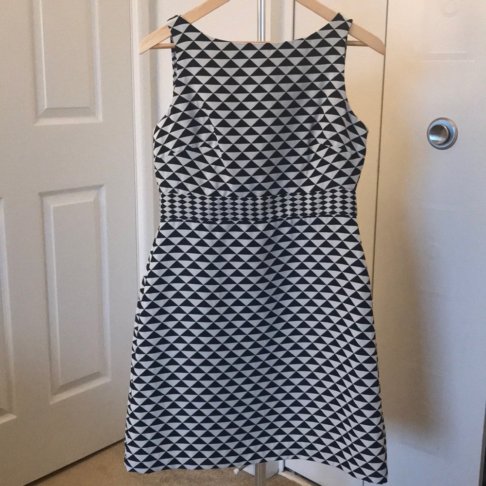Fun geometric print dress